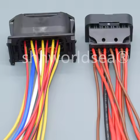 BMW shhworldsea 2.8mm 61132359991 12 Pin Headlight Plug Wiring For F01 F02 E63 E64 E90 61 13 2 359 9