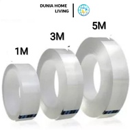 DHL WHOLESALE DOUBLE TAPE NANO CLEAR TRANSPARENT 1M 5M3m 1 METER NANO TAPE/ MAGIC DOUBLE TAPE CLEAR 