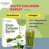 Purita Gluta Collagen Barley Juice Anti - aging formula Skin Brightening Detox Drink