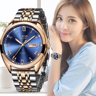 LIGE New Rose Gold Women Watch Business Quartz Watch Ladies Top Brand Luxury Female Wrist Watch