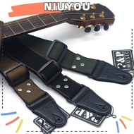 NIUYOU Guitar Strap, Vintage End Adjustable Guitar Belt, Durable Pure Cotton Easy to Use Guitar Accessories Electric Bass Guitar