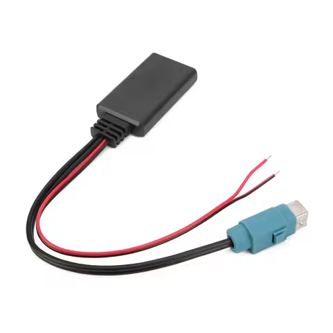 Bluetooth Car AUX-In Cable for Alpine DVA-9861Ri/IVA-D106R Wireless Audio Adapter ABS 12V Auxiliary 