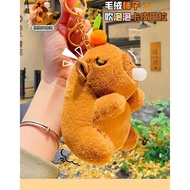 Gantungan Kunci Capybara/Capybara Keychain Plush Gantungan Mainan Boneka Capybara Ransel Liontin