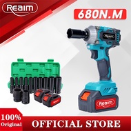 Impact Wrench Cordless Heavy Duty 600NM Torque Wrench Brushless 6Ah Battery For Car Repair