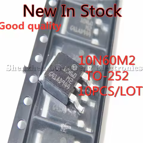 10PCS/LOT STD10N60M2 D10N60M2 10N60M2 SMD TO-252 N groove 10A 600V New In Stock