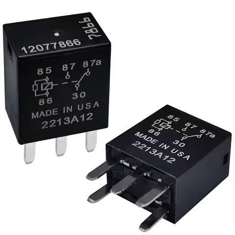 Relay 12077866 (Set of 2), 5-Pin 12V Automotive Relay - for Relay 5810-0202, 7866, Compatible with ,