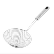 W1b2  Mesh Net Strainer Stainless Steel Wire Skimmer Spoon Filter Ladle