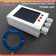 [shibelss.my] TEF6686 All Band Radio Receiver 3.2inch LCD Portable Shortwave Radios Receiver LW/MW/S
