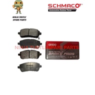 FRONT DISC BRAKE PAD SET Proton ERTIGA,MAZDA 2 DE,FORD FIESTA Disc Brake Pad - SCHMACO -BP1118-SM