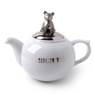 multiple CHOICE by topchoice - 陶瓷茶壺配鍍銀熊茶壺蓋 (High Tea Silver) (送禮自用)