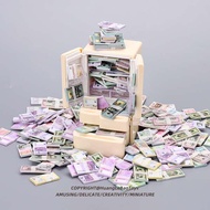 Mini Banknotes Fake Money Simulation Coins Doll House Props Miniature Refrigerator Model Children Pl
