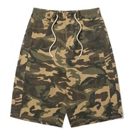 BSRABBIT Carpenter Loose Fit Shorts-Woodland Camo Shorts