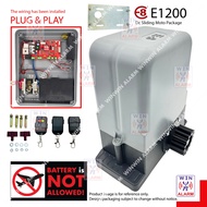 E8 E1200 SET WITHOUT GEAR RACK DC SLIDING MOTOR - AUTOGATE