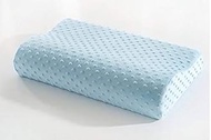 Fiber Memory Foam Pillow Slow Latex Neck Foam Pillow beijingyuanbinshangmaoyouxiangongfg1 (Color : Céu Azul, Size : 50x30 cm)