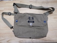 กระเป๋าหน้ากากกันแก๊ส ทหารอเมริกา สงครามโลก WW2 US Gas Mask Bag Size 32 x 20 x 13 cm