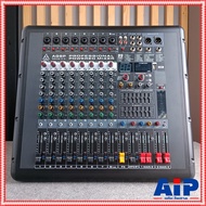 MICROTECH AG-8P powermixer 4CH พาวเวอร์มิกเซอร์ มีครอสในตัว กำลังขยาย 650 วัตต์ ไมโครเทค AG 8 P AG8P