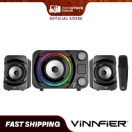 VINNFIER ECCO 7 BTU Multimedia Speaker with Bluetooth Connectivity, Free Wireless Mic & 10m Range