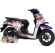Decal Stiker Full Body Honda Genio 2019 2020 2021 2022 2024 BRAZIL  JERMAN INGGRIS ITALIA ARGENTINA