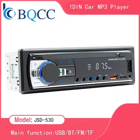 BQCC Car Radio Stereo Player Digital Bluetooth MP3 Player JSD-530 520 60Wx4 FM Audio Stereo Music US