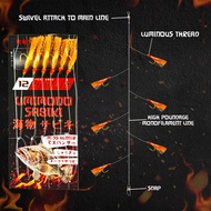 🇲🇾🔥TACHI Apollo Rig Live Bait Fishing Laut UkiUki Pantai Bottom Luminous Flasher Umpan Hidup Perambu