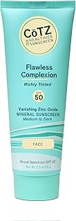 CoTZ Skincare Flawless Complexion Richly Tinted | Facial Mineral Sunscreen | For Medium to Dark Skin