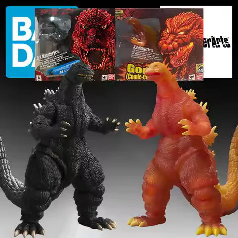 BANDAI Original S.H.MonsterArts Godzilla & SDCC Limited Edition Anime Action Figures Toys For Christ