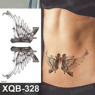 Waterproof Temporary Tattoo Sticker Gun Angel Wings tatto Stickers sexy flash tatoo Fake W