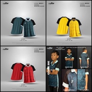 👕RETRO NECK MICROFIBER JERSEY👕JERSEY KIDS / JERSI BUDAK BERKOLAR / LAKOH SPORT