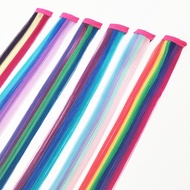 Color Matching Wig Straight Hair Rainbow Color Children Wig Hair Accessories 12.9
