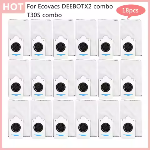 Replacements Self-Empty Station Dust Bag Home Accessories Compliant For Ecovacs DEEBOT X2 Combo T30S