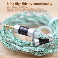 KZ Earphones Cable 8 Strands 100 Cores OFC Silver Plated Upgrade Cable Headsets Line For KZ ZS10 ZSN PRO ZSX ZAS ASX ASF ZEX PRO