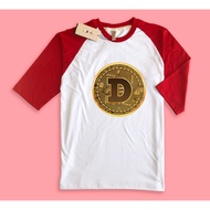 Dogecoin Cryptocurrency Raglan T-Shirt