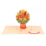 Lily 3D Pop Up Greeting Card for Valentine Day for Expressing Heartfelt Feelings