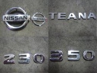 NISSAN 日產 TEANA 230/350 EX LX 原廠車身銘牌-標誌