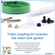 KA Toilet Tank Flush Valve, Repairing AS738756-0070A Toilet Coupling Kit, Spare Parts Universal Durable Toilet Seal Gasket for AS738756-0070A