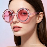 2026 Trendy Sunglasses Party Glasses Holiday Harry Potter Sunglasses with Diamond Inlay Round Frame 