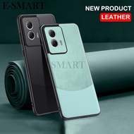 For Motorola G85 Case Color Genuine Leather Frosted Anti Drop for Motorola G85 Phone Casing