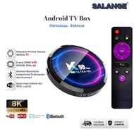 Salange New K98 PLUS Smart TV Box 2.4G&amp;5.8G Wifi6 BT Android 13.0 RK3528 4GB 32GB 64GB 4K 8K HDR 10+ Media Player Set Top Box