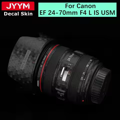 Customized Sticker For Canon EF 24-70mm F4 L IS USM Camera Lens Decal Skin Vinyl Wrap Protective Fil