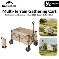Naturehike Multi-Terrain Gathering Cart Multifunction Foldable Camping Trolley Wagon Collapsible