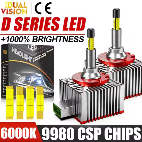 3D 360 Degree D3S D1S LED Headlights 6000W 6000000LM D8S D1R D3R D Series HID Auto Car Lights Canbus