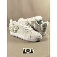 DC Court Graffik White/Grey Men's Shoes - Thick Streetwear Skate Sneakers Comfortable for Daily Wear