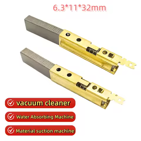 6.3 * 11 * 32MM Motor Carbon Brush All Copper Bracket, Suitable for Festo Vacuum Cleaner Suction Mac