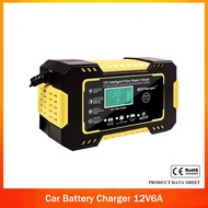 Car Battery Charger 12V6A Motorcycle Charger 12v Smart Pulse Repair Charger