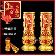 Fu Soothing Paper More Than Every Year Crystal Candle Smokeless Environmentally Friendly Flame-Resis