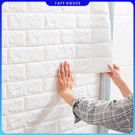Tonchean Sticker Wallpaper Dinding 3D Embossed Brick Model 77x70cm - TC073