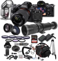 Sony a7 III w/ 28-70mm Lens, 128GB Extreme Memory, 420-800mm Super Telephoto Lens, TTL Pro Flash, Fi
