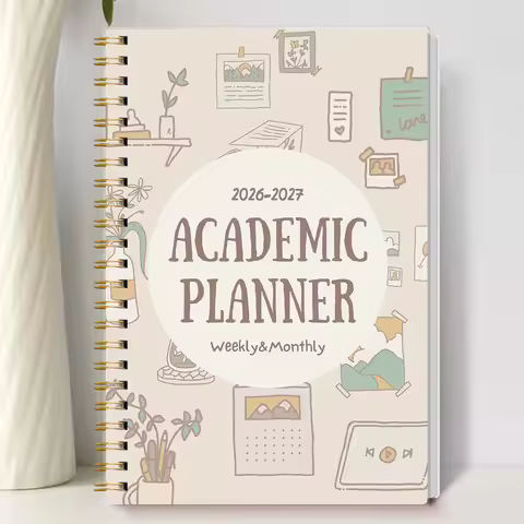 A5 2026-2027 Academic Planner Weekly Monthly Organizer, Jan 2026 to Dec 2027, School Student Teacher