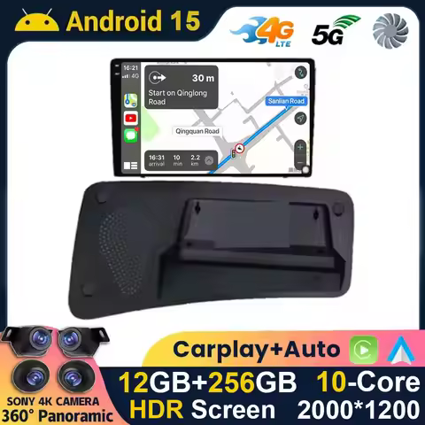 Android 15 Carplay Auto 360 Cameras GPS For VOLVO S80 S80L 2006 2007 2008 2009 2010 Car Radio Multim