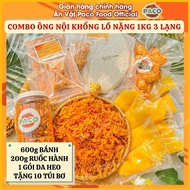 combo bánh tráng phơi sương ÔNG NỘI 1300g PACO FOOD kèm 10 TÚI BƠ 600g Bánh 1 túi da heo hủ ruốc hàn